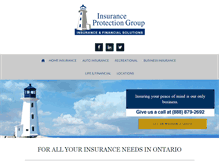 Tablet Screenshot of insuranceprotect.ca